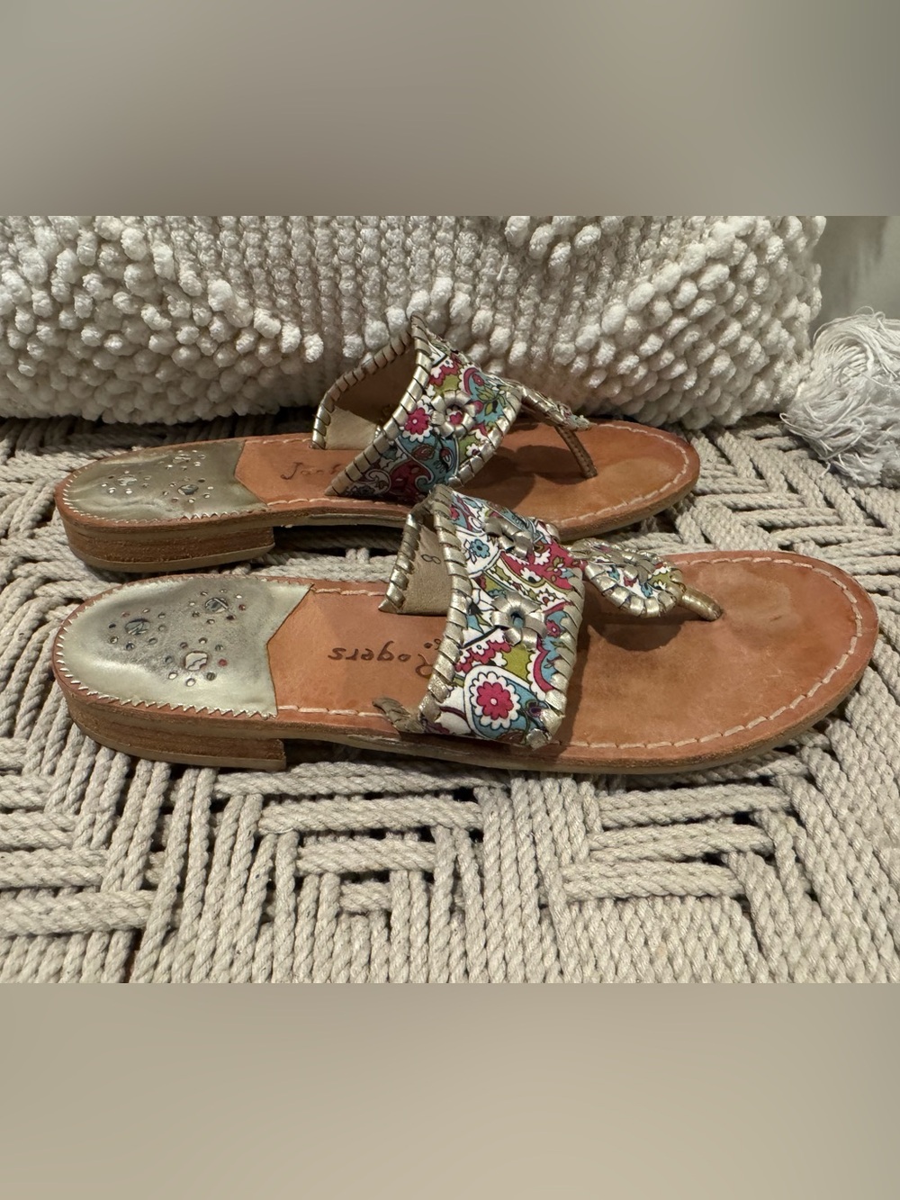 Jack Rogers Danis Sandals Paisley size 8